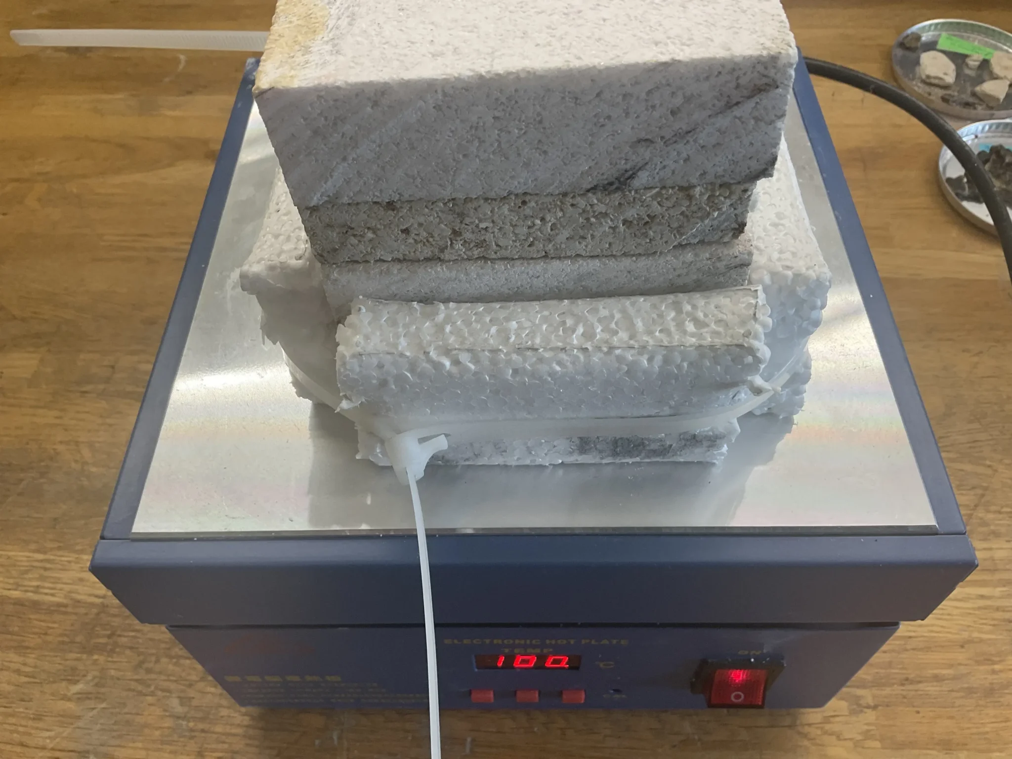 WLF Plattenmethode 100°C - TC thermal conductivity plate method